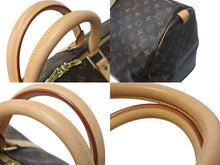 Load image into Gallery viewer, LOUIS VUITTON ルイヴィトン キーポル55 ボストンバッグ M41424 モノグラム PVCコーティングキャンバス ヌメ革 ブラウン 美品 中古 4c073057
