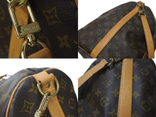 Load image into Gallery viewer, LOUIS VUITTON ルイヴィトン キーポルバンドリエール60 ボストンバッグ M41412 モノグラム PVC ヌメ革 ブラウン 美品 中古 4c073058