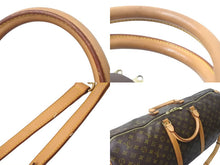 Load image into Gallery viewer, LOUIS VUITTON ルイヴィトン キーポルバンドリエール60 ボストンバッグ M41412 モノグラム PVC ヌメ革 ブラウン 美品 中古 4c073058
