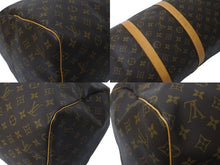 Load image into Gallery viewer, LOUIS VUITTON ルイヴィトン キーポル55 ボストンバッグ M41424 モノグラム PVCコーティングキャンバス ヌメ革 ブラウン 美品 中古 4c073059
