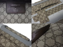 Load image into Gallery viewer, GUCCI グッチ キャビントロリー スーツケース キャリー GGスプリーム キャンバス アルミニウム ベージュ 美品 中古 4c073063