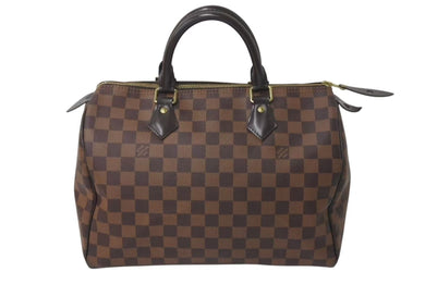 LOUIS VUITTON ルイヴィトン スピーディ30 ハンドバッグ ダミエ N41531 ゴールド金具 ブラウン 美品 中古 4c073064