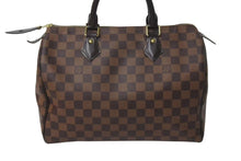 Load image into Gallery viewer, LOUIS VUITTON ルイヴィトン スピーディ30 ハンドバッグ ダミエ N41531 ゴールド金具 ブラウン 美品 中古 4c073064