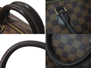 LOUIS VUITTON ルイヴィトン スピーディ30 ハンドバッグ ダミエ N41531 ゴールド金具 ブラウン 美品 中古 4c073064