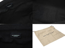 Load image into Gallery viewer, 新品未使用品 BURBERRY バーバリー ワンショルダーバッグ 総柄 T-03-1 ブラック ホワイト シルバー金具 中古 4c073069