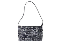 Load image into Gallery viewer, 新品未使用品 BURBERRY バーバリー ワンショルダーバッグ 総柄 T-03-1 ブラック ホワイト シルバー金具 中古 4c073069
