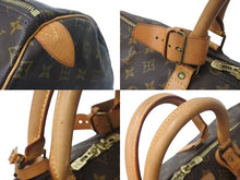 Load image into Gallery viewer, LOUIS VUITTON ルイヴィトン キーポル55 ボストンバッグ M41424 モノグラム PVCコーティングキャンバス ヌメ革 ブラウン 美品 中古 4c073071