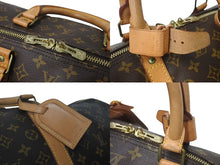Load image into Gallery viewer, LOUIS VUITTON ルイヴィトン キーポル55 ボストンバッグ M41424 モノグラム PVCコーティングキャンバス ヌメ革 ブラウン 美品 中古 4c073071