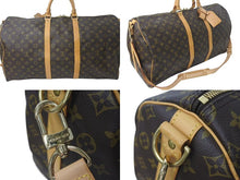 Load image into Gallery viewer, LOUIS VUITTON ルイヴィトン モノグラム キーポルバンドリエール55 M41414 ボストンバック ブラウン 美品 中古 4c073072