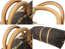 Load image into Gallery viewer, LOUIS VUITTON ルイヴィトン モノグラム キーポルバンドリエール55 M41414 ボストンバック ブラウン 美品 中古 4c073072