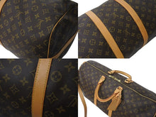 Load image into Gallery viewer, LOUIS VUITTON ルイヴィトン モノグラム キーポルバンドリエール55 M41414 ボストンバック ブラウン 美品 中古 4c073072