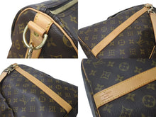 Load image into Gallery viewer, LOUIS VUITTON ルイヴィトン キーポル60 ボストンバッグ M41422 モノグラム ブラウン PVC ヌメ革 レザー 美品 中古 4c073073
