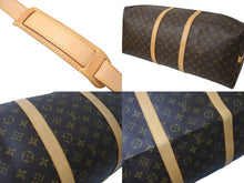 Load image into Gallery viewer, LOUIS VUITTON ルイヴィトン キーポル60 ボストンバッグ M41422 モノグラム ブラウン PVC ヌメ革 レザー 美品 中古 4c073073