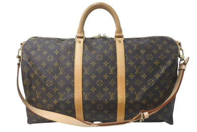 LOUIS VUITTON ルイヴィトン キーポル50 ボストンバッグ M41416 モノグラム ブラウン ゴールド金具 美品 中古 4c073074