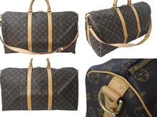 Load image into Gallery viewer, LOUIS VUITTON ルイヴィトン キーポル50 ボストンバッグ M41416 モノグラム ブラウン ゴールド金具 美品 中古 4c073074