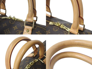 LOUIS VUITTON ルイヴィトン キーポル50 ボストンバッグ M41416 モノグラム ブラウン ゴールド金具 美品 中古 4c073074