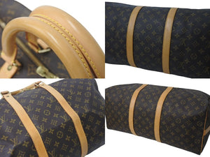 LOUIS VUITTON ルイヴィトン キーポル50 ボストンバッグ M41416 モノグラム ブラウン ゴールド金具 美品 中古 4c073074