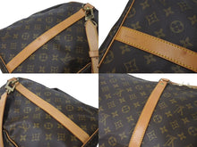 Load image into Gallery viewer, LOUIS VUITTON ルイヴィトン キーポル55 ボストンバッグ M41414 モノグラム PVCコーティングキャンバス ヌメ革 ブラウン 美品 中古 4c073075