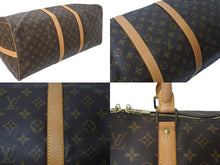 Load image into Gallery viewer, LOUIS VUITTON ルイヴィトン キーポル55 ボストンバッグ M41414 モノグラム PVCコーティングキャンバス ヌメ革 ブラウン 美品 中古 4c073075