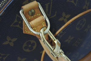 LOUIS VUITTON ルイヴィトン エリプスPM ハンドバッグ モノグラム M51127 PVC ヌメ革 ブラウン ゴールド金具 美品 中古 4c073077