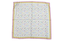Load image into Gallery viewer, 極美品 LOUIS VUITTON ルイヴィトン × 村上隆 カレ マルチカラー スカーフ モノグラム ロゴ M71913 中古 4c073079