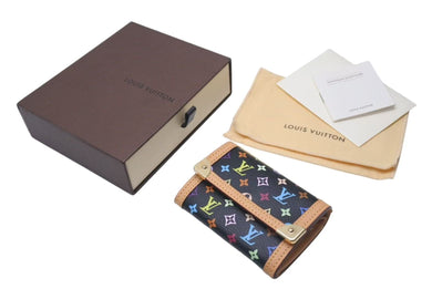 新品同様 LOUIS VUITTON ルイヴィトン モノグラムマルチカラー ポルトモネ プラ コインケース 村上隆 小銭入れ 財布 M92657 中古 4c073080