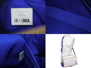 新品未使用 LOUISVUITTON ルイヴィトン LVxNBA ナイル メッセンジャーPM 2021CR ショルダーバッグ M45583 ホワイト ブルー レッド 中古 4c073086