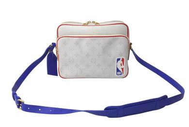 新品未使用 LOUISVUITTON ルイヴィトン LVxNBA ナイル メッセンジャーPM 2021CR ショルダーバッグ M45583 ホワイト ブルー レッド 中古 4c073086