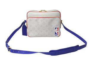 新品未使用 LOUISVUITTON ルイヴィトン LVxNBA ナイル メッセンジャーPM 2021CR ショルダーバッグ M45583 ホワイト ブルー レッド 中古 4c073086