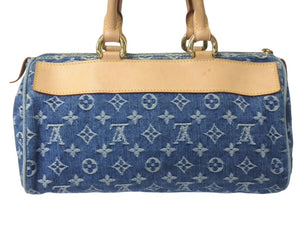 LOUIS VUITTON ルイヴィトン ネオスピーディ ハンドバッグ M95019 モノグラムデニム ゴールド金具 美品 中古 4c073087