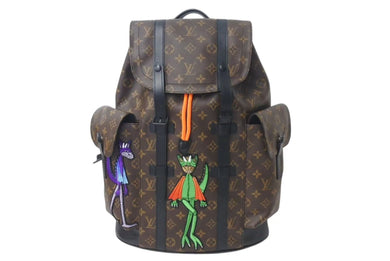 極美品 LOUIS VUITTON ルイヴィトン クリストファーPM リュック バックパック M45617 モノグラム LVフレンド ヴァージルアブロー 中古 4c073090