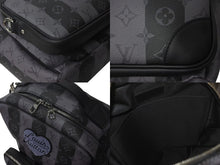 Load image into Gallery viewer, 極美品 LOUIS VUITTON × NIGO ルイヴィトン ニゴー モジュラー バックパック モノグラム エクリプス ストライプ M45962 ブラック 中古 4c073091