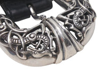 Load image into Gallery viewer, CHROME HEARTS クロムハーツ ケルティック レザーベルト サイズ36 1994 サイズ36 sterling刻印 レザー 美品 中古 4c073098