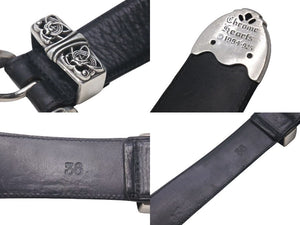 CHROME HEARTS クロムハーツ ケルティック レザーベルト サイズ36 1994 サイズ36 sterling刻印 レザー 美品 中古 4c073098