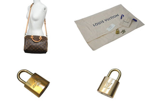 新品同様 LOUIS VUITTON ルイヴィトン スピーディ バンドリエール25 ハンドバッグ M41113 2WAY ショルダー モノグラム ブラウン 新型 中古 4c073100
