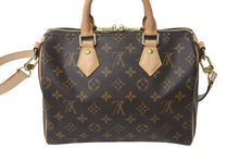 Load image into Gallery viewer, 新品同様 LOUIS VUITTON ルイヴィトン スピーディ バンドリエール25 ハンドバッグ M41113 2WAY ショルダー モノグラム ブラウン 新型 中古 4c073100