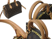 Load image into Gallery viewer, 新品同様 LOUIS VUITTON ルイヴィトン スピーディ バンドリエール25 ハンドバッグ M41113 2WAY ショルダー モノグラム ブラウン 新型 中古 4c073100