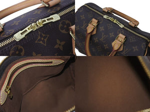 新品同様 LOUIS VUITTON ルイヴィトン スピーディ バンドリエール25 ハンドバッグ M41113 2WAY ショルダー モノグラム ブラウン 新型 中古 4c073100