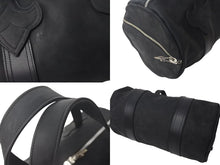 Load image into Gallery viewer, 新品未使用 CHROME HEARTS クロムハーツ ハンドバッグ ミニボストン BSフレア ダガージップ レザー ブラック 中古 4c073104