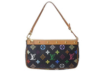 Load image into Gallery viewer, 極美品 LOUIS VUITTON ルイヴィトン ポシェットアクセソワール アクセサリーポーチ M92648 モノグラム マルチカラー ブラック 中古 4c073108