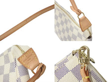 Load image into Gallery viewer, 極美品 LOUIS VUITTON ルイヴィトン ポシェット アクセソワール アクセサリーポーチ N51986 ダミエ アズール ホワイト 中古 4c073109