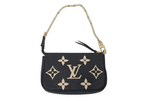 Load image into Gallery viewer, 極美品 LOUIS VUITTON ルイヴィトン ミニ ポシェット アクセソワール アクセサリーポーチ M80732 モノグラム アンプラント ブラック 中古 4c073110