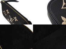 Load image into Gallery viewer, 極美品 LOUIS VUITTON ルイヴィトン ミニ ポシェット アクセソワール アクセサリーポーチ M80732 モノグラム アンプラント ブラック 中古 4c073110