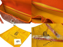 Load image into Gallery viewer, 新品未使用 GOYARD ゴヤール ベルヴェデーレ PM ショルダーバッグ オレンジ BELVE3PMLTY07CG07P PVC レザー ヘリンボーン柄 中古 4c073112