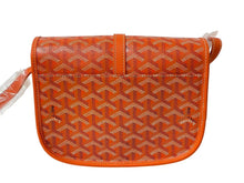 Load image into Gallery viewer, 新品未使用 GOYARD ゴヤール ベルヴェデーレ PM ショルダーバッグ オレンジ BELVE3PMLTY07CG07P PVC レザー ヘリンボーン柄 中古 4c073112