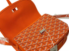 Load image into Gallery viewer, 新品未使用 GOYARD ゴヤール ベルヴェデーレ PM ショルダーバッグ オレンジ BELVE3PMLTY07CG07P PVC レザー ヘリンボーン柄 中古 4c073112