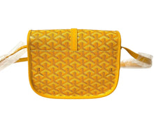 Load image into Gallery viewer, 新品未使用 GOYARD ゴヤール ベルヴェデーレ PM ショルダーバッグ イエロー BELVE3PMLTY08CG08P PVC レザー ヘリンボーン柄 中古 4c073113