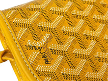 Load image into Gallery viewer, 新品未使用 GOYARD ゴヤール ベルヴェデーレ PM ショルダーバッグ イエロー BELVE3PMLTY08CG08P PVC レザー ヘリンボーン柄 中古 4c073113
