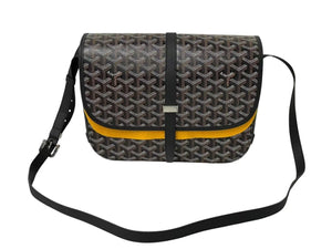 新品未使用 GOYARD ゴヤール ベルヴェデーレ MM ショルダーバッグ ブラック BELVE3MMLTY01CG01P PVC レザー ヘリンボーン柄 中古 4c073114