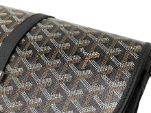 Load image into Gallery viewer, 新品未使用 GOYARD ゴヤール ベルヴェデーレ MM ショルダーバッグ ブラック BELVE3MMLTY01CG01P PVC レザー ヘリンボーン柄 中古 4c073114